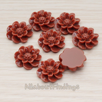 CB.213 // Dandelion Flower Flat Back Cabochon, 4 Pc