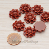 CB.213 // Dandelion Flower Flat Back Cabochon, 4 Pc