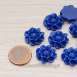 CB.213 // Dandelion Flower Flat Back Cabochon, 4 Pc