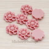 CB.213 // Dandelion Flower Flat Back Cabochon, 4 Pc