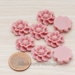 CB.213 // Dandelion Flower Flat Back Cabochon, 4 Pc