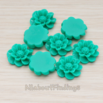 CB.213 // Dandelion Flower Flat Back Cabochon, 4 Pc