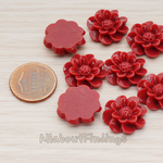 CB.213 // Dandelion Flower Flat Back Cabochon, 4 Pc