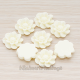 CB.213 // Dandelion Flower Flat Back Cabochon, 4 Pc