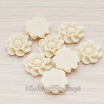 CB.213 // Dandelion Flower Flat Back Cabochon, 4 Pc