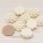 CB.213 // Dandelion Flower Flat Back Cabochon, 4 Pc