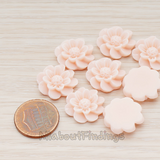 CB.213 // Dandelion Flower Flat Back Cabochon, 4 Pc