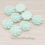 CB.213 // Dandelion Flower Flat Back Cabochon, 4 Pc