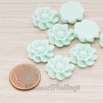 CB.213 // Dandelion Flower Flat Back Cabochon, 4 Pc