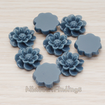 CB.213 // Dandelion Flower Flat Back Cabochon, 4 Pc