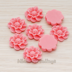 CB.213 // Dandelion Flower Flat Back Cabochon, 4 Pc