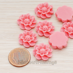 CB.213 // Dandelion Flower Flat Back Cabochon, 4 Pc