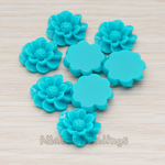 CB.213 // Dandelion Flower Flat Back Cabochon, 4 Pc