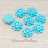 CB.213 // Dandelion Flower Flat Back Cabochon, 4 Pc