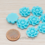 CB.213 // Dandelion Flower Flat Back Cabochon, 4 Pc