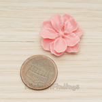 CB.230 // Large Cosmos Wild Flower Flat Back Cabochon, 2 Pc