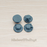 CB.039 // Around Brimmed Hat Flat Back Cabochon, 4 Pc