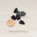 CB.506 // Small Leaf Flat Back Cabochon, 6 Pc