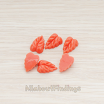 CB.506 // Small Leaf Flat Back Cabochon, 6 Pc