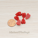 CB.506 // Small Leaf Flat Back Cabochon, 6 Pc