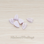 CB.506 // Small Leaf Flat Back Cabochon, 6 Pc