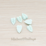 CB.506 // Small Leaf Flat Back Cabochon, 6 Pc