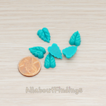 CB.506 // Small Leaf Flat Back Cabochon, 6 Pc