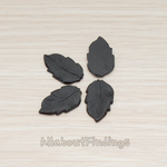 CB.508 // Flat Leaf Flat Back Cabochon, 6 Pc