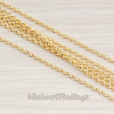 CH.006 // 2.5 mm Rolo Chain, 1 Meter