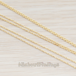 CH.024 // Small Diamond Cut Cable Chain, 1 Meter