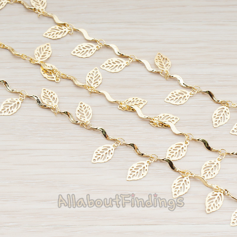 CH.053 // Leaf Twisted Chain, 1 Meter