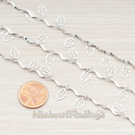 CH.053 // Leaf Twisted Chain, 1 Meter