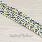 CH.079 // Color Fabric Braid Chain, 1 Meter