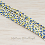 CH.079 // Color Fabric Braid Chain, 1 Meter