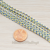 CH.079 // Color Fabric Braid Chain, 1 Meter