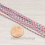 CH.079 // Color Fabric Braid Chain, 1 Meter