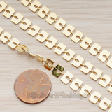 CH.094 // Square Faltten Cable Chain, 1 Meter