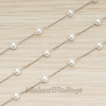 CH.145 // Pearl Bead Chain, 1 Meter