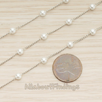 CH.145 // Pearl Bead Chain, 1 Meter