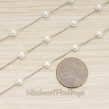 CH.145 // Pearl Bead Chain, 1 Meter