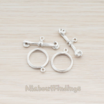 CN.002 // Twist Wire Toggle and Bar Clasp, 2 Sets