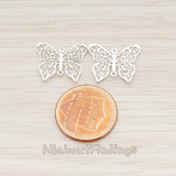 CN.052 // Filigree Butterfly Connector, 6 Pc