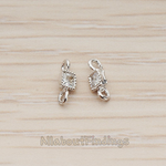 CN.113 // Cushion Cut Cubic Zirconia Connector, 2 Pc