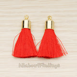 PD.1274-01 // Bell Shaped Cab Tassel Pendant, 2 Pc