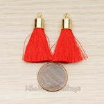 PD.1274-01 // Bell Shaped Cab Tassel Pendant, 2 Pc