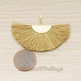 PD.1774 // Thread Tassels, Fan Shape Tassels Pendant, 1 Pc