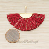 PD.1774 // Thread Tassels, Fan Shape Tassels Pendant, 1 Pc