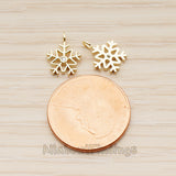 PD.1782-01 // Winter Christmas Cubic Snowflake Layout Silhouette Small Pendant, 2 Pc