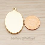 PD.1775 // Spangle Oval Shape Pendant, 1 Pc