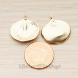 PD.1785 // Circle Leaf Pendant, 2 Pc